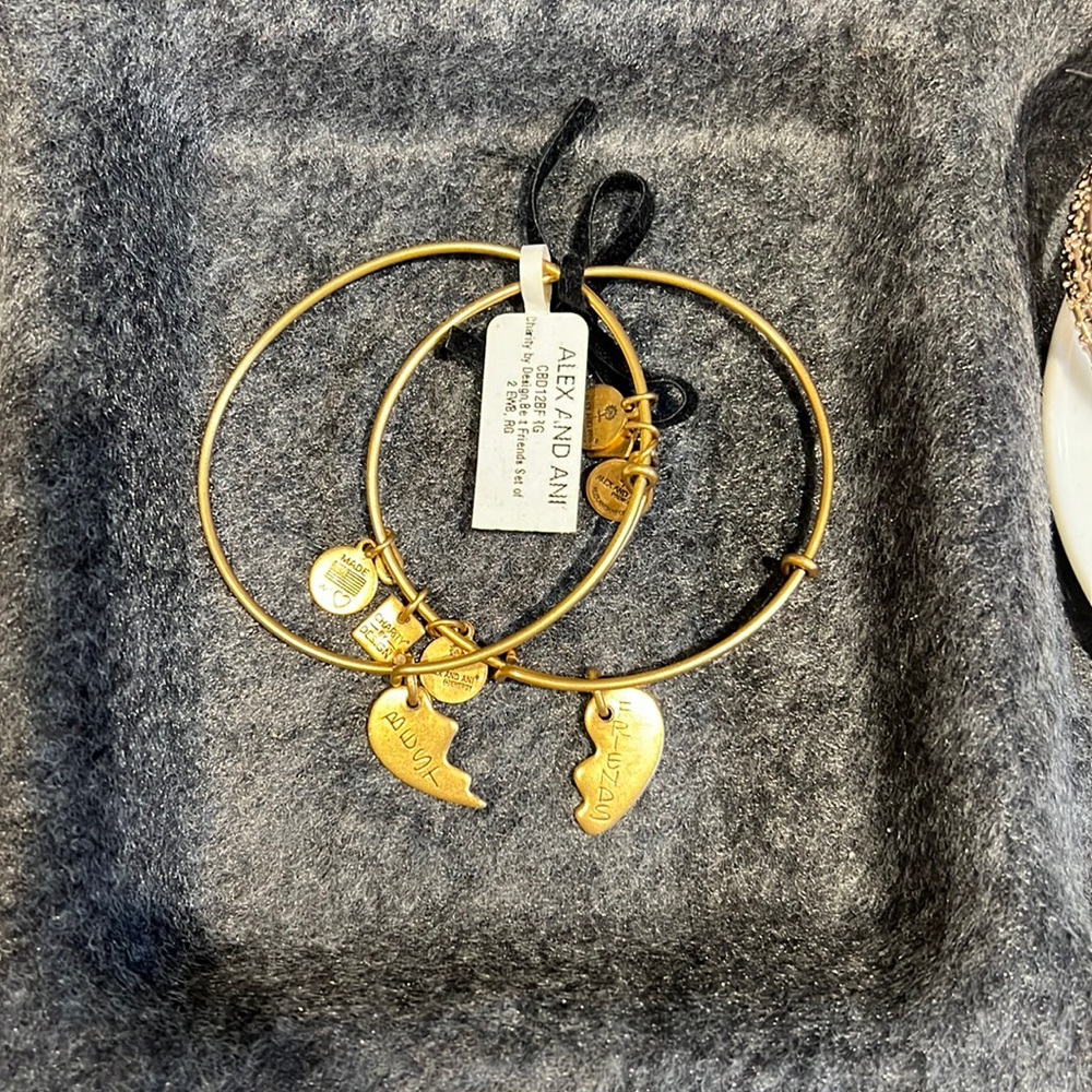 Brand new Pair of Alex and Ani friendship bracelet